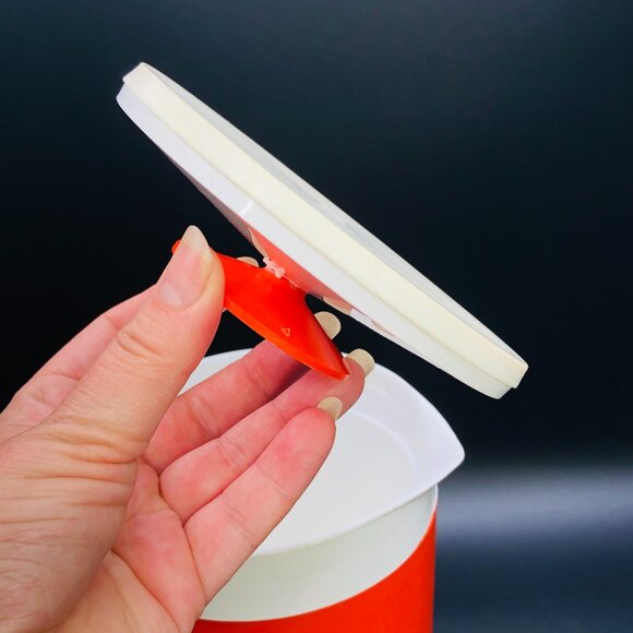 Vintage 60s THERM WARE USA Orange Pitcher: Insulated Plastic Jug -David Douglas - Picture 8 of 11